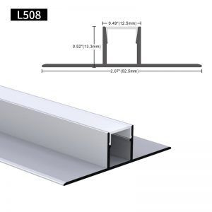 52.5*13.3Mm L508 LED Light Drywall Profile